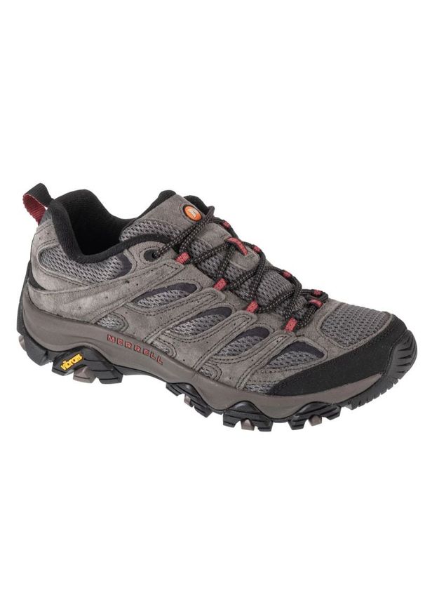 Buty Merrell Moab 3 M J035873 szare. Zapięcie: sznurówki. Kolor: szary. Materiał: tkanina, materiał, guma, zamsz, skóra. Szerokość cholewki: normalna. Sport: turystyka piesza