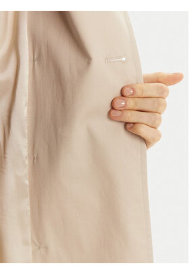 Marella Trencz Roseto 2513021021 Beżowy Regular Fit. Kolor: beżowy. Materiał: bawełna