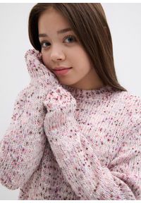 bonprix - Gruby sweter. Kolor: różowy