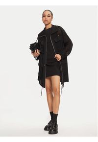 Pinko - PINKO Parka Jole K-Way 20191 PBK2 1B13J8.747 Czarny Regular Fit. Kolor: czarny. Materiał: wiskoza #5