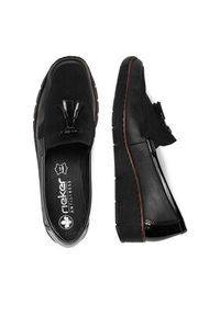 Rieker Półbuty 53771-00 Czarny. Kolor: czarny. Materiał: materiał, syntetyk #2