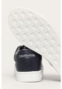 Calvin Klein Jeans - Buty skórzane. Nosek buta: okrągły. Zapięcie: sznurówki. Kolor: niebieski. Materiał: skóra. Szerokość cholewki: normalna #2