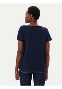 Tom Tailor T-Shirt 1045544 Granatowy Regular Fit. Kolor: niebieski. Materiał: bawełna