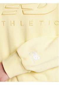 New Balance Bluza Athletics WT23501 Żółty Oversize. Kolor: żółty. Materiał: bawełna
