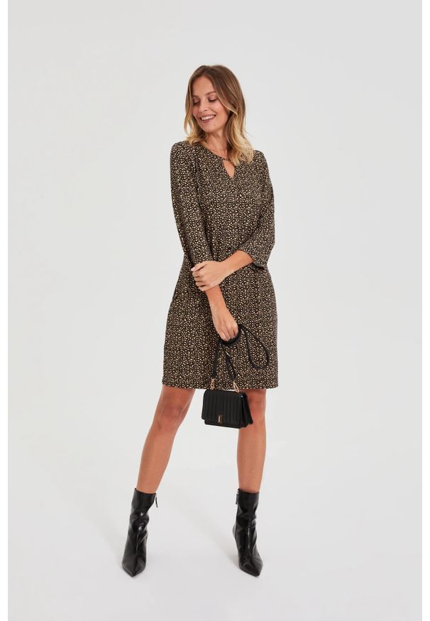 MOODO - Mała torebka z długimi uchwytem czarna. Kolor: czarny. Rozmiar: małe