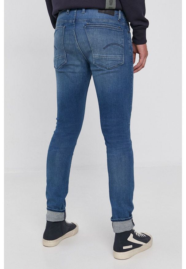 G-Star RAW - G-Star Raw Jeansy Lancet męskie. Kolor: niebieski