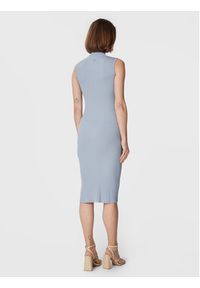 Guess Sukienka dzianinowa W3RK40 Z2U00 Niebieski Slim Fit. Kolor: niebieski. Materiał: syntetyk #7