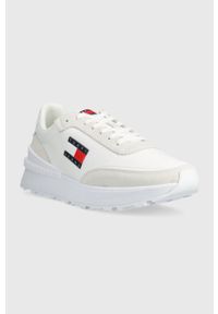 Tommy Jeans sneakersy TJM TECHNICAL RUNNER kolor biały EM0EM01265. Kolor: biały #2