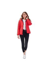 GAZE - Damska kurtka puchowa Gaze Jumenta. Kolor: czerwony. Materiał: puch. Styl: elegancki #1