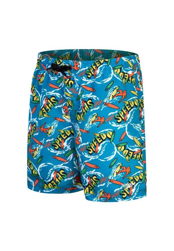 Spodenki szorty do pływania dla dzieci Speedo Watershort. Kolor: niebieski, zielony, żółty, wielokolorowy. Materiał: lycra, poliester