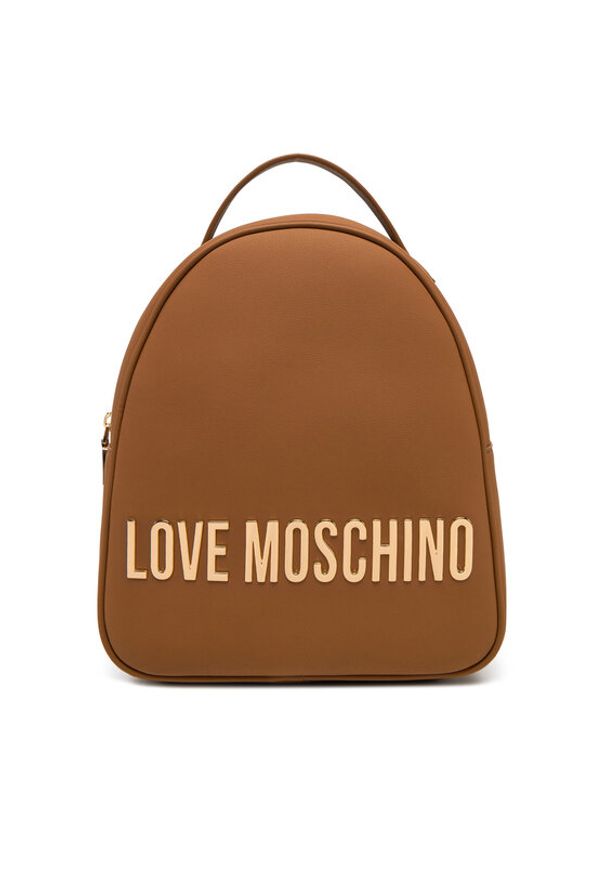 Love Moschino - LOVE MOSCHINO Plecak JC4197PP1MKD0201 Brązowy. Kolor: brązowy. Materiał: skóra