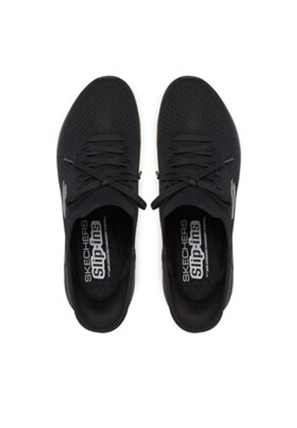 skechers - Skechers Sneakersy Summits-New Daily 150263/BBK Czarny. Kolor: czarny. Materiał: materiał