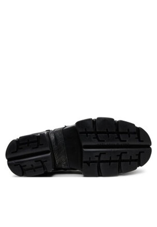 NEW ROCK Botki M-TM004-C3 Czarny. Kolor: czarny. Materiał: skóra. Styl: rockowy