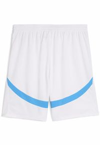 Puma - Męskie szorty Olympique Marsylia 24/25 PUMA White Bleu Azur Blue. Kolor: biały, wielokolorowy, niebieski. Sport: piłka nożna
