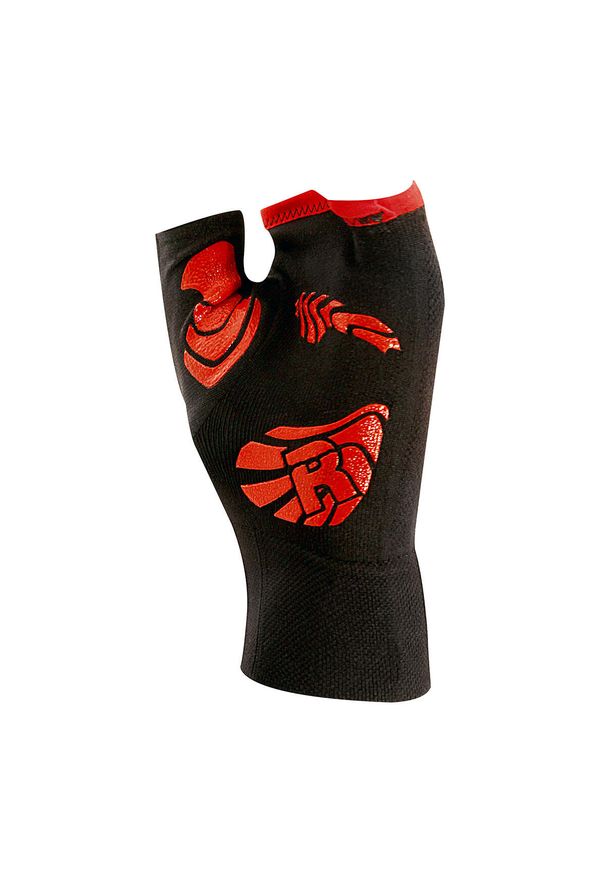 R-EVENGE - Rękawica techniczna Fitness dla dorosłych antypoślizgowe, czarna. Kolor: czarny. Materiał: lycra. Sport: fitness
