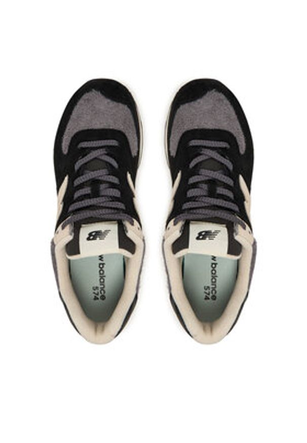 New Balance Sneakersy U574SBK M Czarny. Kolor: czarny. Materiał: zamsz, skóra. Model: New Balance 574