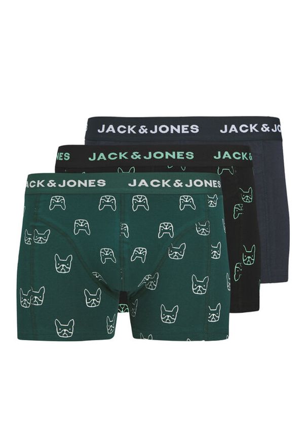 Jack & Jones - Jack&Jones Komplet 3 par bokserek Denim Dog 12275817 Kolorowy. Materiał: bawełna. Wzór: kolorowy