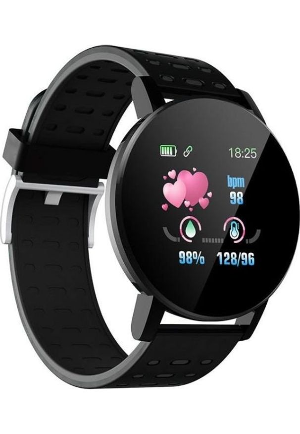 Smartwatch Microwear 119 Plus Czarny. Rodzaj zegarka: smartwatch. Kolor: czarny