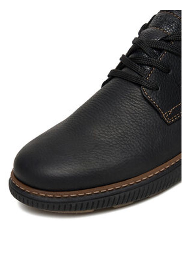 Rieker Półbuty B3313-00 Czarny. Kolor: czarny. Materiał: skóra