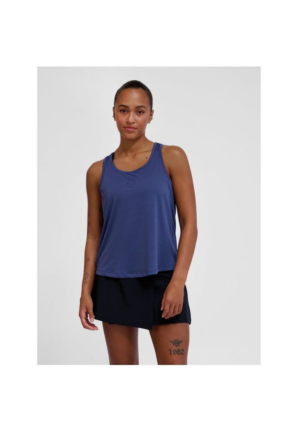 Damski tank top Hummel Court. Kolor: niebieski