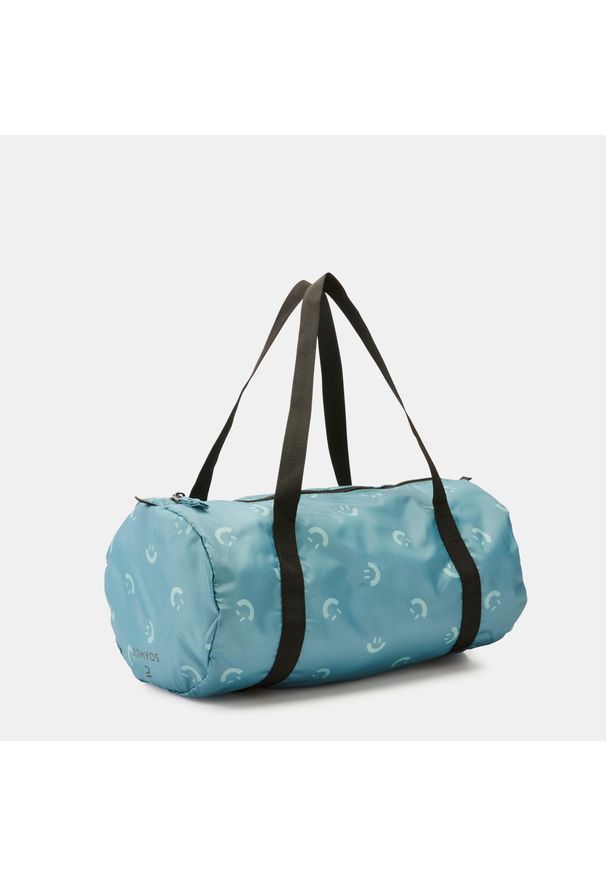 DOMYOS - Torba fitness Domyos 15 l składana. Kolor: zielony. Materiał: poliester, materiał. Sport: fitness