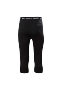 Jogging 3/4 Helly Hansen lifa merino midweight. Kolor: czarny. Sport: bieganie