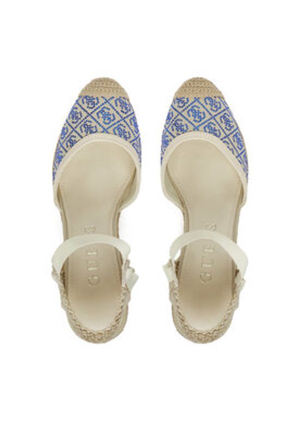 Guess Espadryle FLJCRN FAB04 Beżowy. Kolor: beżowy. Materiał: materiał