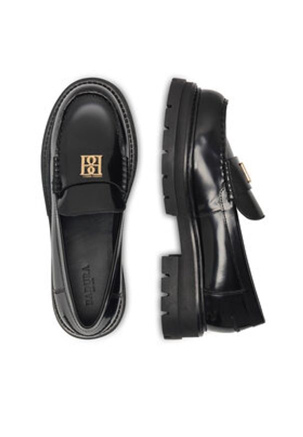 Badura Loafersy PAOLA-112890 Czarny. Kolor: czarny. Materiał: skóra, lakier