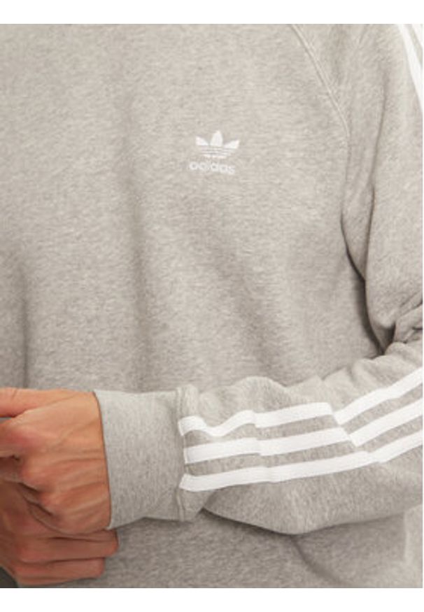 Adidas - adidas Bluza adicolor Classics 3-Stripes IM4514 Szary Regular Fit. Kolor: szary. Materiał: syntetyk, bawełna
