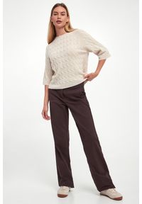 Marella - Sweter damski z kaszmirem Franz MARELLA MONOCHROME. Materiał: kaszmir