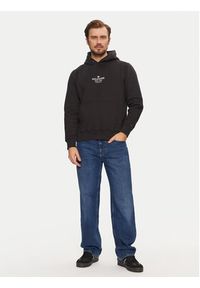 TOMMY HILFIGER - Tommy Hilfiger Bluza MW0MW39050 Czarny Regular Fit. Kolor: czarny. Materiał: syntetyk, bawełna #3
