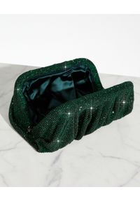 BENEDETTA BRUZZICHES - Zielona kopertówka z kryształów Venus Emerald Large. Kolor: zielony. Wzór: aplikacja #2