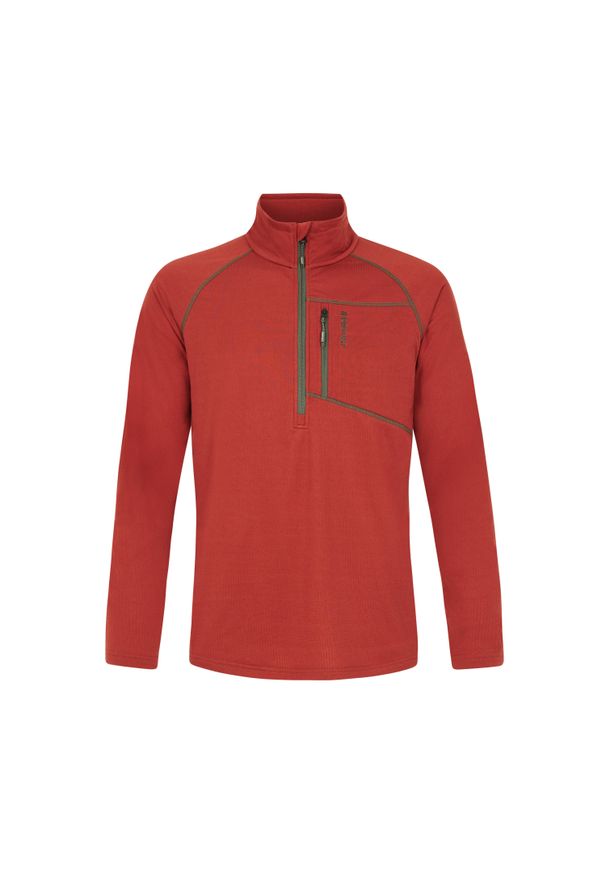 Polar 1/4 zip Protest Kody. Kolor: czerwony. Materiał: polar. Sezon: zima. Sport: narciarstwo