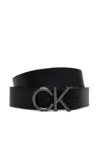 Calvin Klein Pasek Męski Adj/Rev Ck Metal Bombe Mono 35Mm K50K512829 Czarny. Kolor: czarny. Materiał: skóra