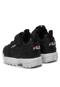 Fila Sneakersy Disruptor E Infants 1011298.25Y Czarny. Kolor: czarny. Materiał: skóra
