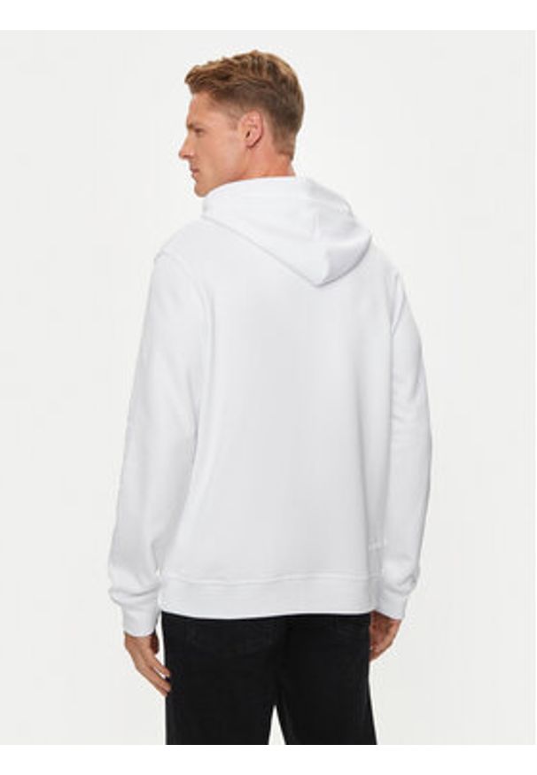 Karl Lagerfeld - KARL LAGERFELD Bluza 705401 543910 Biały Regular Fit. Typ kołnierza: dekolt w karo. Kolor: biały. Materiał: bawełna