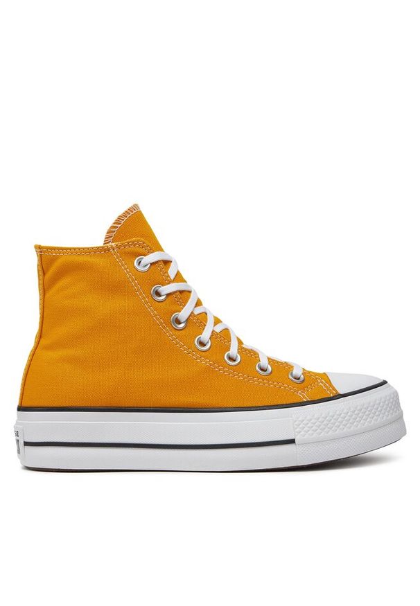 Trampki Converse. Kolor: żółty. Obcas: na platformie