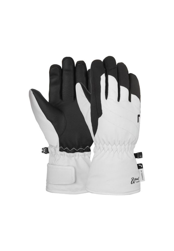 Dziecięce rękawice narciarskie Reusch Angie R-Tex® XT. Kolor: czarny, biały, wielokolorowy. Sport: narciarstwo