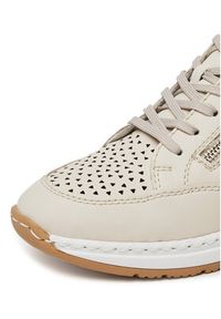 Rieker Sneakersy N4344-60 Beżowy. Kolor: beżowy. Materiał: skóra #4