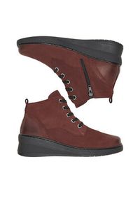 Go Soft Trzewiki CEO-WI23-NUREN-02 Bordowy. Kolor: czerwony. Materiał: skóra, nubuk #4
