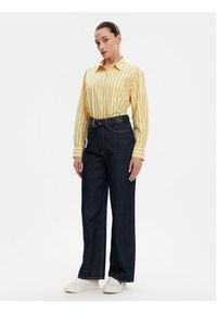 TOMMY HILFIGER - Tommy Hilfiger Koszula WW0WW45612 Żółty Relaxed Fit. Kolor: żółty. Materiał: bawełna #5