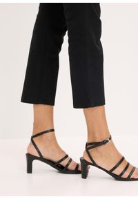 bonprix - Spodnie ze stretchem 7/8. Kolor: czarny. Materiał: materiał #3