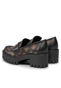 Guess Loafersy Wanye FL8WYE Brązowy. Kolor: brązowy. Materiał: skóra