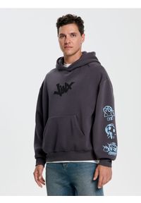 Sinsay - Bluza z kapturem League of Legends - niebieski. Typ kołnierza: kaptur. Kolor: niebieski