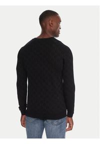 Karl Lagerfeld - KARL LAGERFELD Sweter 655018 554302 Czarny Regular Fit. Typ kołnierza: dekolt w karo. Kolor: czarny. Materiał: wełna, wiskoza #4