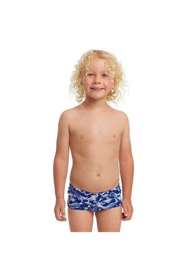 FUNKY TRUNKS - Kąpielówki spodenki na basen chłopięce Funky Trunks Beached. Kolor: niebieski