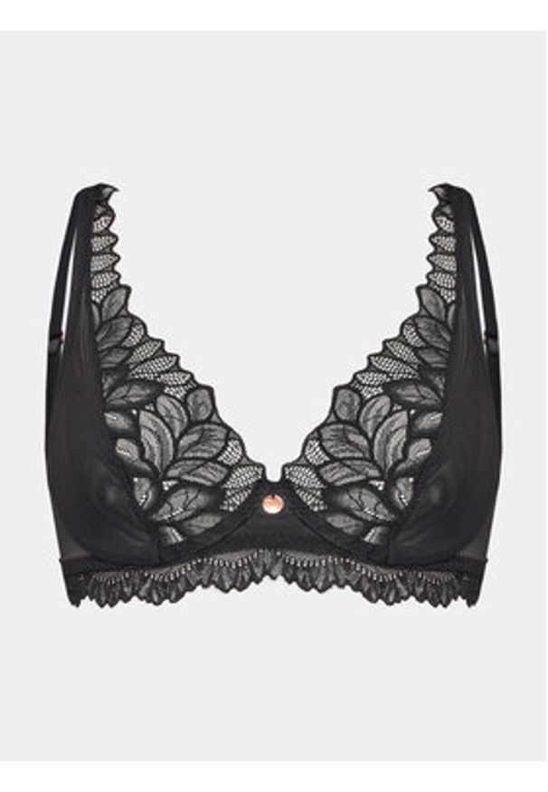 Wonderbra Biustonosz z fiszbiną WB000ARH Czarny. Kolor: czarny. Materiał: syntetyk