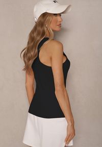 Renee - Czarny Tank Top z Bawełny Basic Emiaris. Okazja: na co dzień, do pracy. Kolor: czarny. Materiał: bawełna. Styl: klasyczny, casual #3