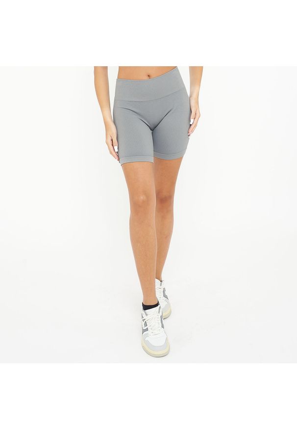 LEGEA - Damskie spodenki kolarskie treningowe RIDE. Kolor: szary. Materiał: nylon, elastan. Sport: kolarstwo