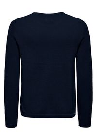 Only & Sons Sweter Panter 22016980 Granatowy Regular Fit. Kolor: niebieski. Materiał: bawełna. Wzór: motyw zwierzęcy #5